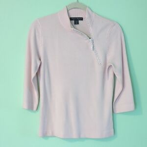 Pink Designers Original Sweater with Zipper Detail